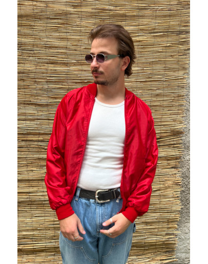 Vintage red light jacket Zip It M