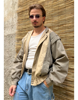 Vintage bomber light jacket L