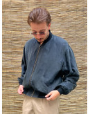Vintage μεταξωτό bomber light jacket M