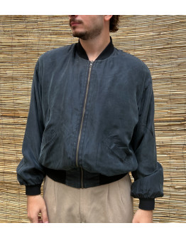 Vintage μεταξωτό bomber light jacket M