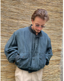 Vintage μεταξωτό bomber light jacket XL