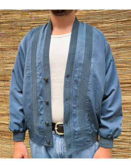 Vintage bomber light jacket με κεντημένες λεπτομέριες M-L
