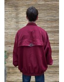 Vintage bomber light jacket με κεντημένες λεπτομέριες XL