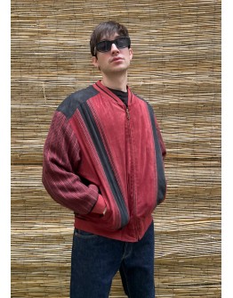 Vintage bomber suede light jacket M-L