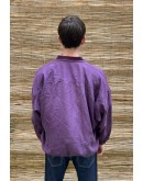 Vintage μεταξωτό μωβ bomber light jacket XL
