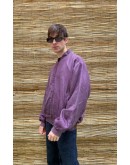 Vintage μεταξωτό μωβ bomber light jacket L-XL