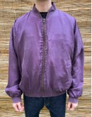 Vintage μεταξωτό μωβ bomber light jacket L-XL