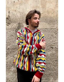 Vintage unisex πλεκτή ζακέτα XXL