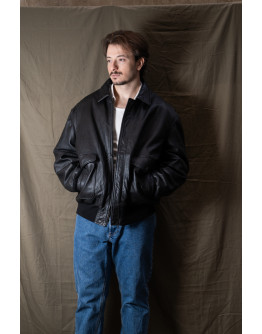 Vintage leather jacket L