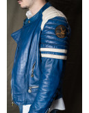 Vintage δερμάτινο τζάκετ Biker S-M