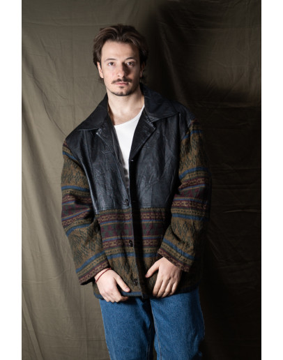 Vintage δερμάτινο τζάκετ L