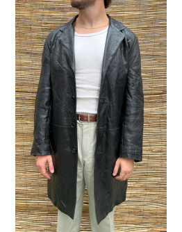 Vintage δερμάτινο παλτό L-XL