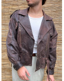 Vintage unisex δερμάτινο τζάκετ L