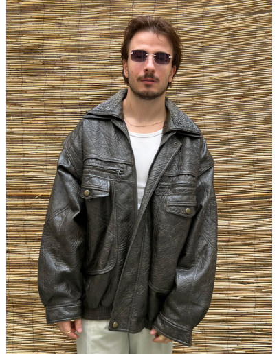 Vintage δερμάτινο τζάκετ XXL-3XL