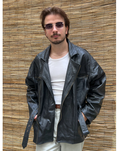Vintage δερμάτινο τζάκετ XXL