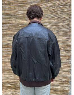 Vintage bomber leather jacket XL