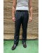 Vintage ριγέ μάλλινο παντελόνι chino M