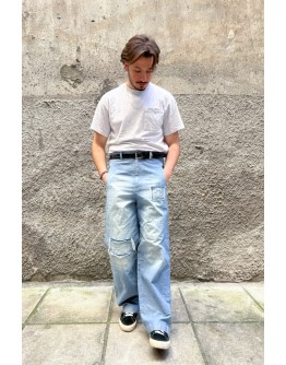 Vintage χειροποίητο denim παντελόνι L