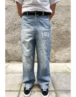 Vintage χειροποίητο denim παντελόνι L