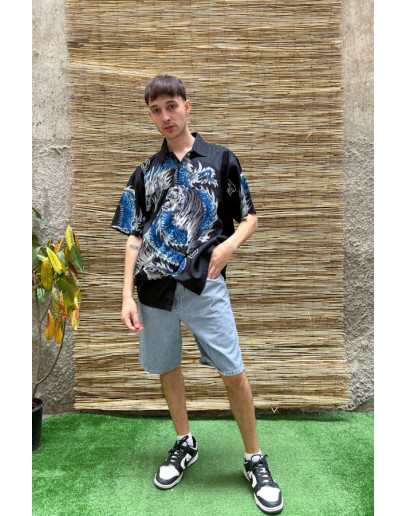 Vintage ριγέ Ralph Lauren βερμούδα M-L