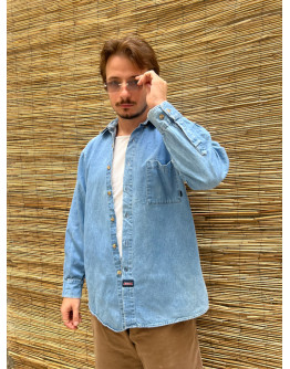 Vintage unisex denim Dickies shirt L-XL