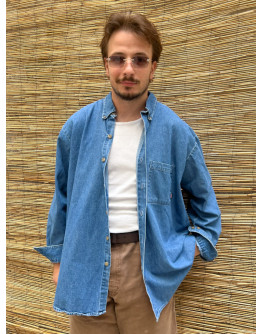 Vintage unisex denim πουκάμισο Dickies XXL