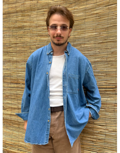Vintage unisex denim πουκάμισο Dickies XXL