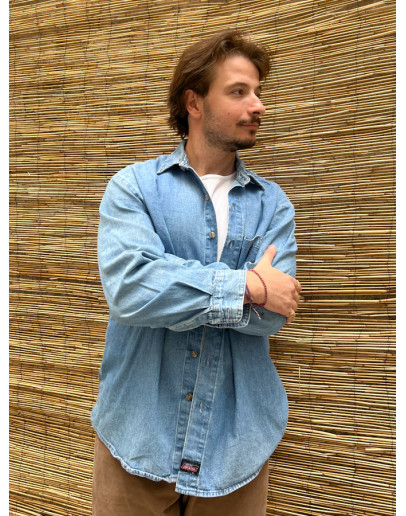 Vintage unisex denim πουκάμισο Dickies L-XL