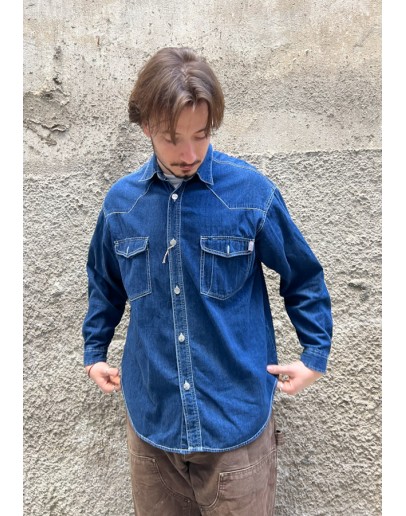Vintage unisex denim πουκάμισο Esprit L