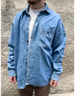 Vintage unisex denim πουκάμισο Adidas XL-XXL