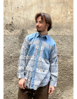 Vintage unisex denim πουκάμισο L