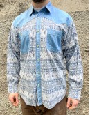 Vintage unisex denim πουκάμισο L