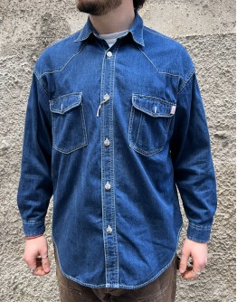 Vintage unisex denim πουκάμισο Esprit L