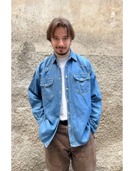 Vintage unisex denim πουκάμισο L-XL