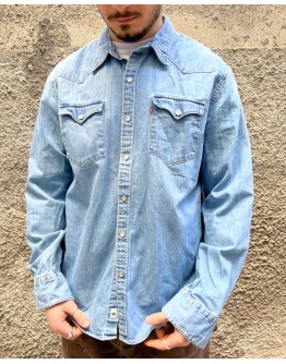 Vintage unisex denim πουκάμισο Levi's L-XL