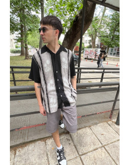 Vintage unisex εμπριμέ πουκάμισο M-L