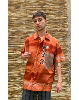 Vintage unisex εμπριμέ πουκάμισο XL