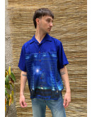 Vintage unisex εμπριμέ πουκάμισο M
