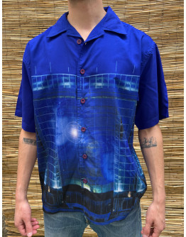 Vintage unisex εμπριμέ πουκάμισο M
