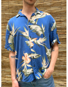 Vintage unisex εμπριμέ πουκάμισο L