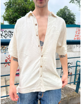 Vintage unisex μεταξωτό πουκάμισο L