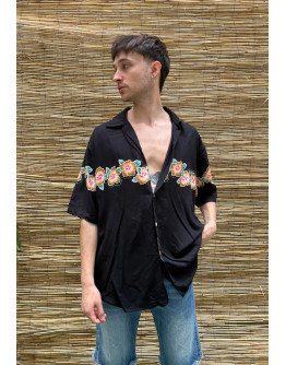 Vintage unisex φλοράλ πουκάμισο XL