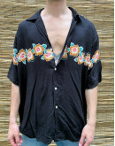 Vintage unisex φλοράλ πουκάμισο XL