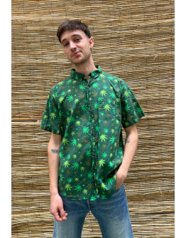 Vintage unisex εμπριμέ πουκάμισο L