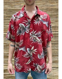 Vintage unisex εμπριμέ πουκάμισο XXL