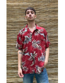 Vintage unisex εμπριμέ πουκάμισο XXL