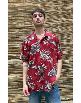 Vintage unisex εμπριμέ πουκάμισο XXL