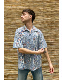 Vintage unisex εμπριμέ πουκάμισο L