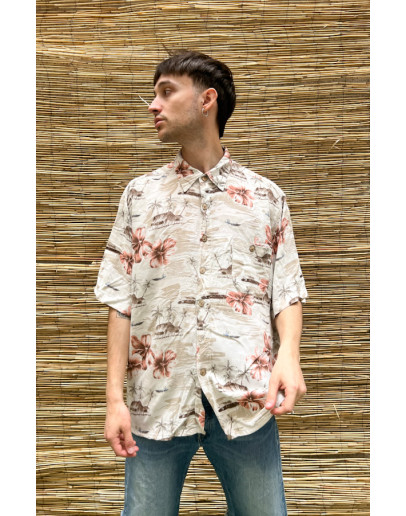 Vintage unisex εμπριμέ πουκάμισο XL