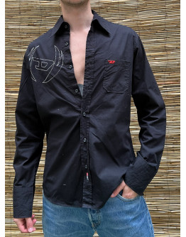 Vintage unisex μαύρο πουκάμισο Diesel L